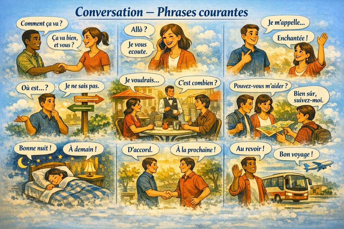 Apprenant se présentant lors d’un cours de langue