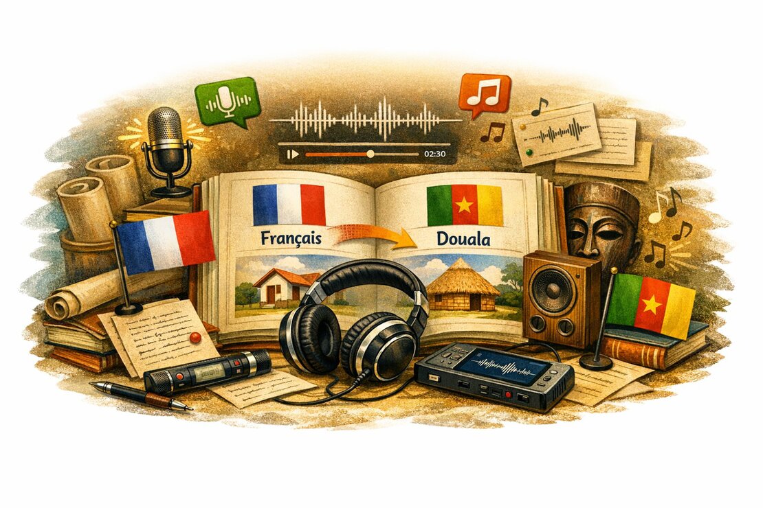 Tablette affichant un document PDF de cours de langue